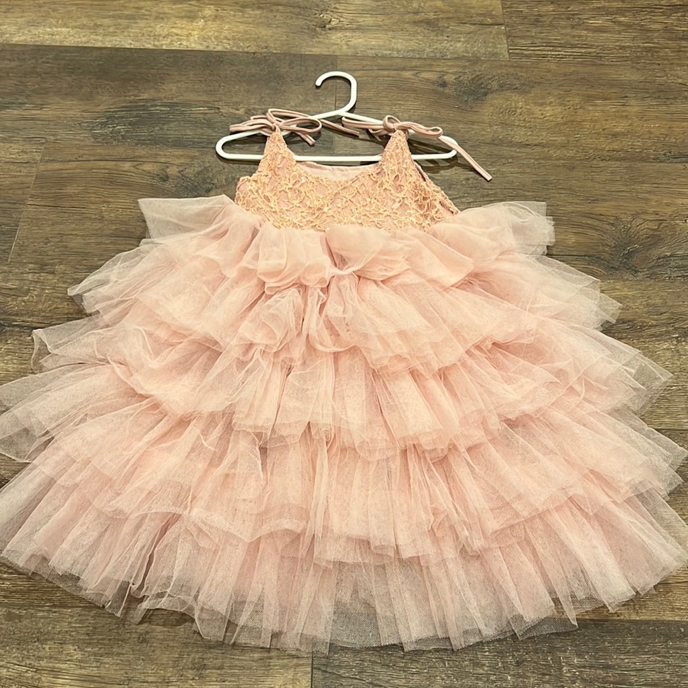 Pink tulle dress